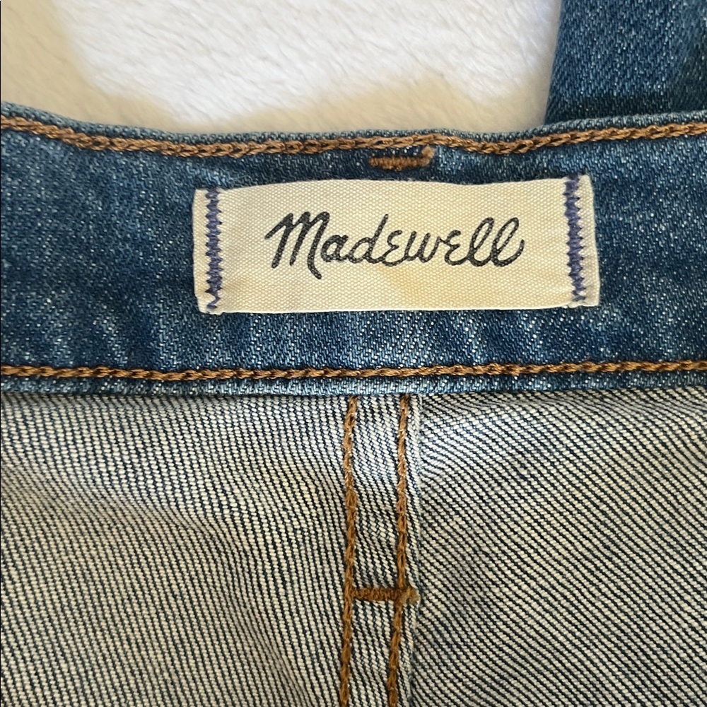 Madewell The Perfect Vintage Wide Leg Jeans Classic Blue Wash Sz 31 - Picture 2 of 7